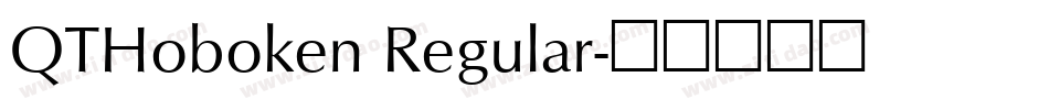 QTHoboken Regular字体转换